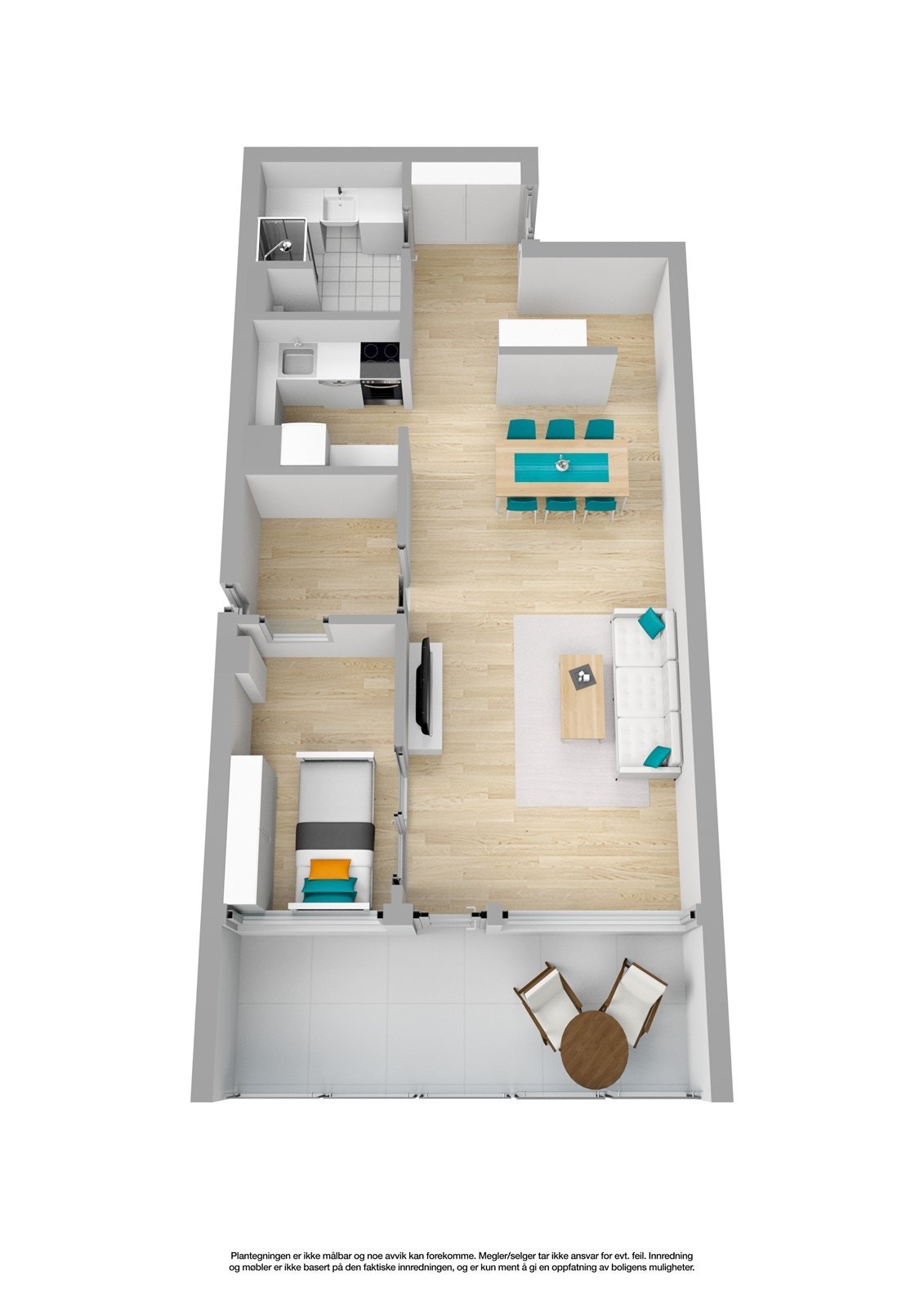 3D plan Galleribilde