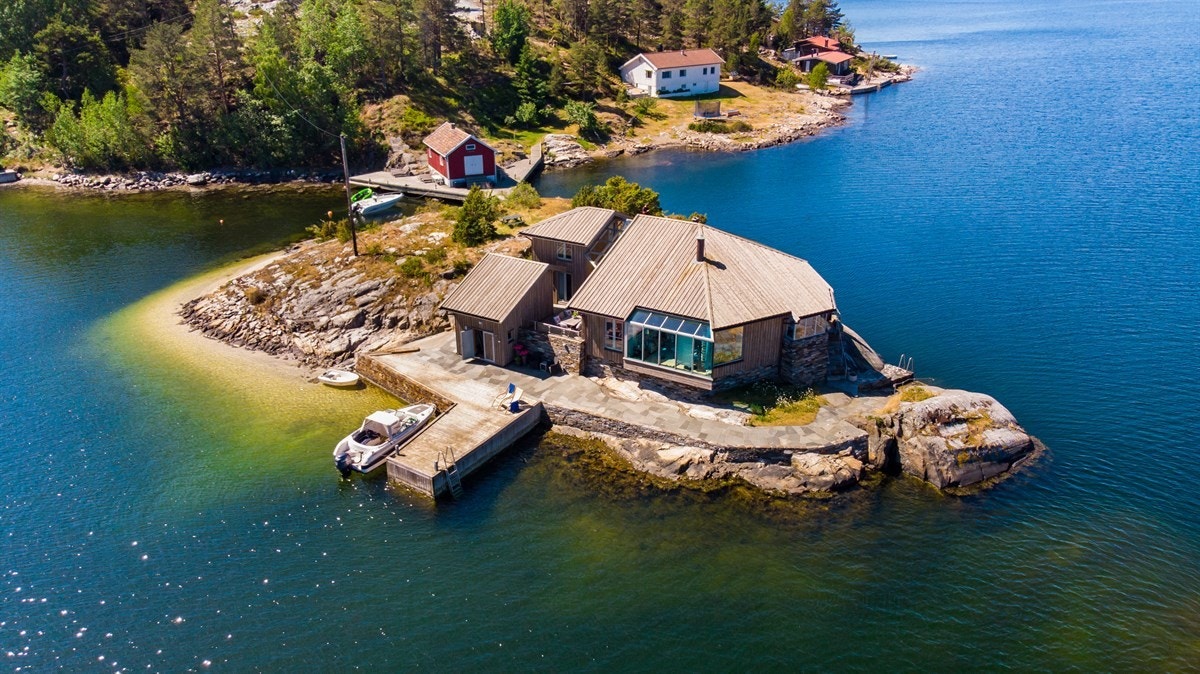 Velkommen til Lyngholmen - en sjelden perle på egen holme ved Hafsund! Galleribilde