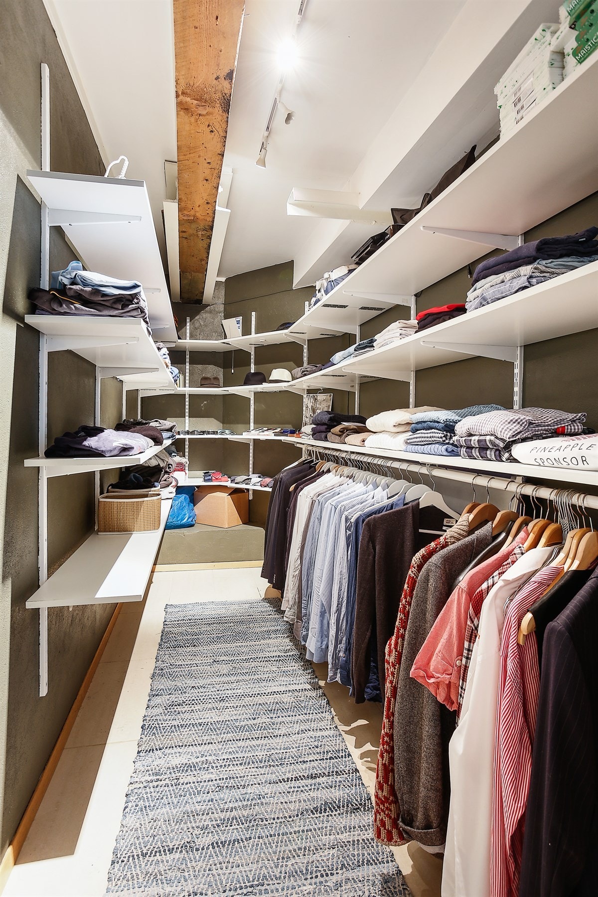 Garderoberom - kjeller. Galleribilde