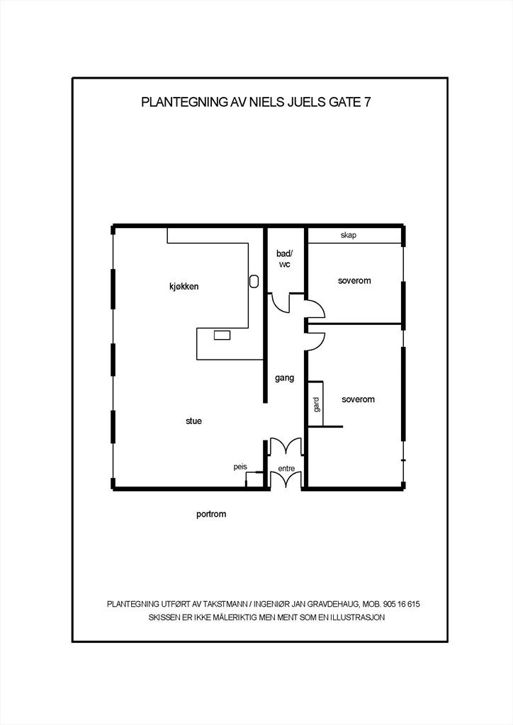 Plantegning Galleribilde