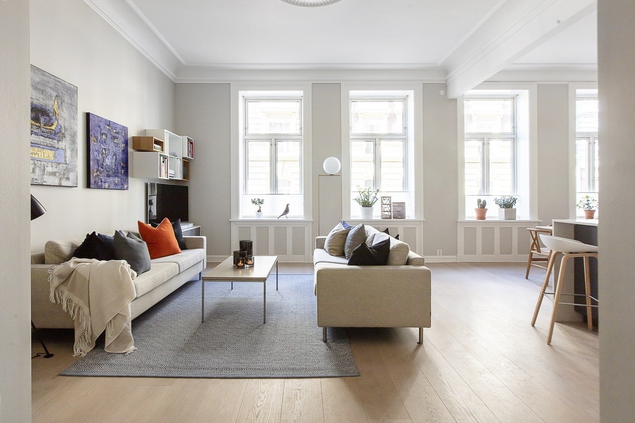 Leiligheten er oppusset i 2017 med gode materialer Galleribilde