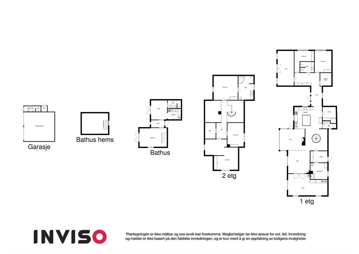 Samlet planskisse eiendom Galleribilde