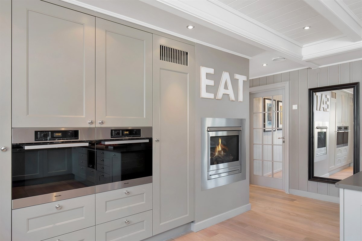 Dobbel stek/dampovn og gasspeis Galleribilde