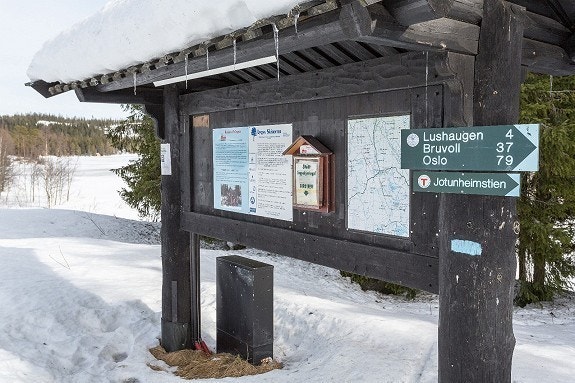 Sammenhengene løypenett Oslo-Gjøvik,samt Jotunheimstien Galleribilde