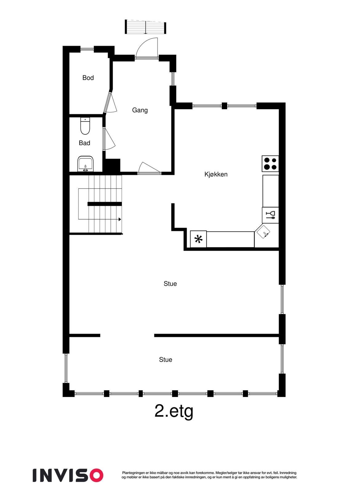 Planskisse 1. etasje Galleribilde