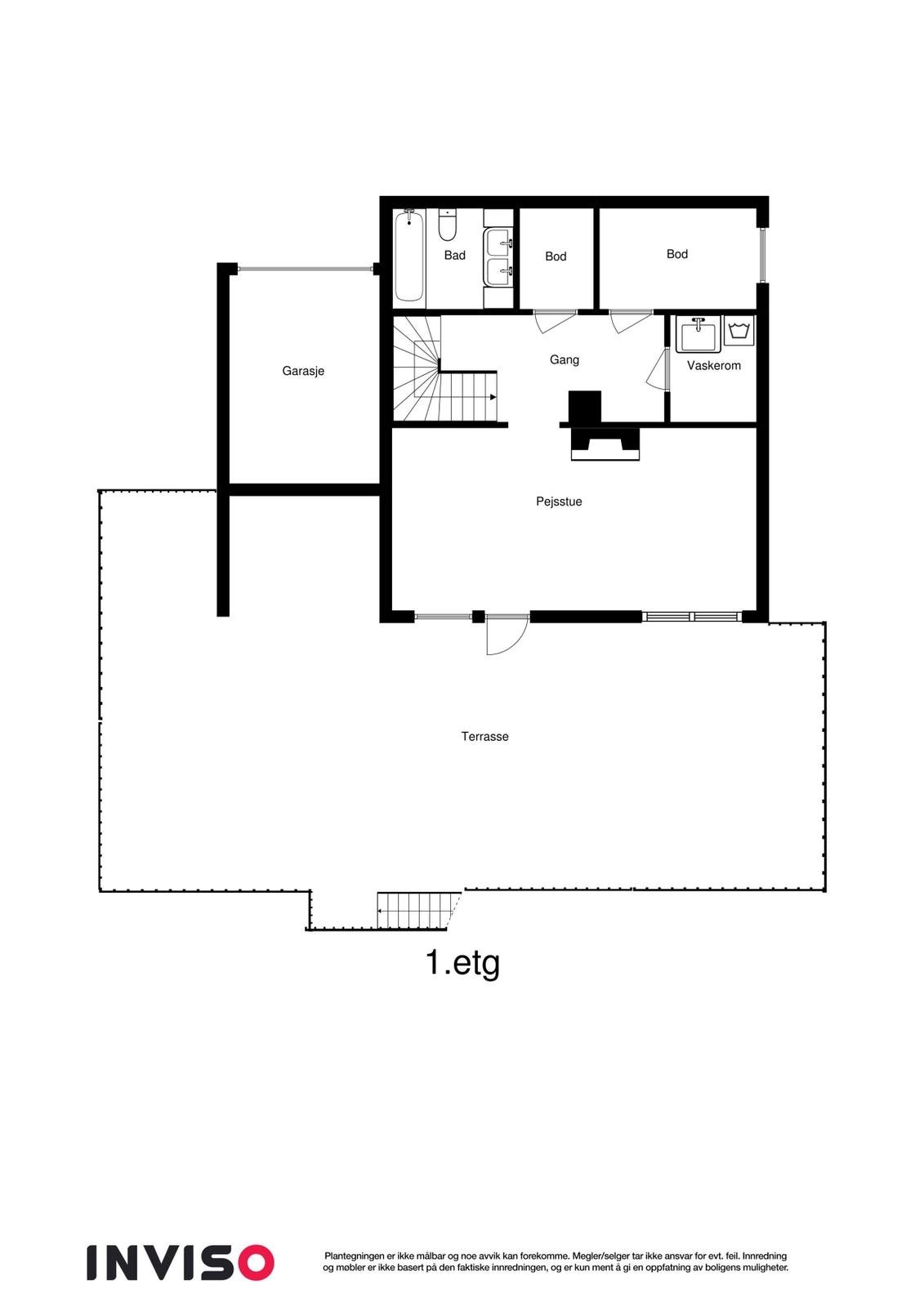 Planskisse kjeller Galleribilde