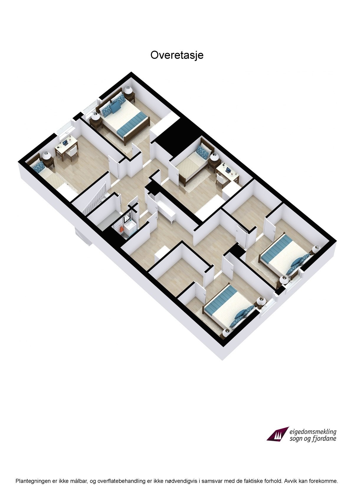 3D-Illustrasjon loftsetasje Galleribilde