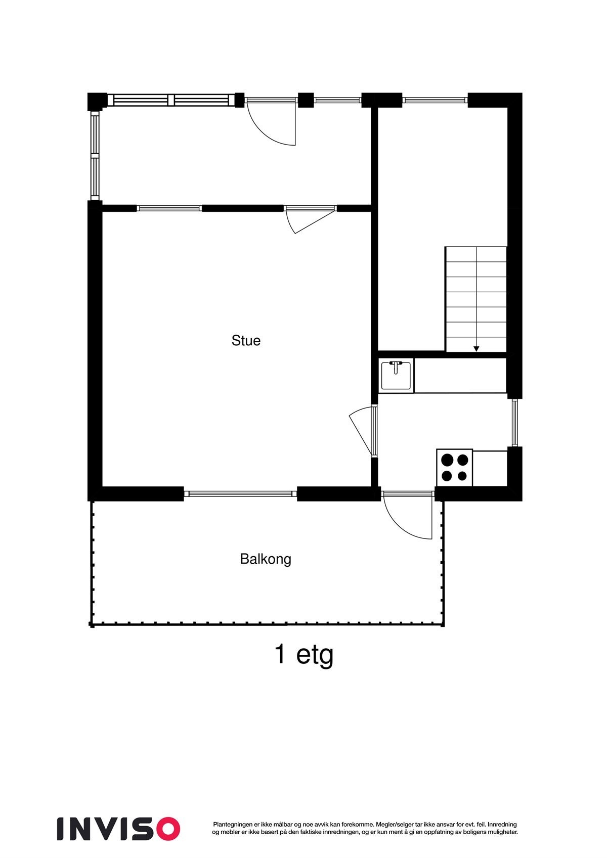 Plantegning 1.etg. Galleribilde