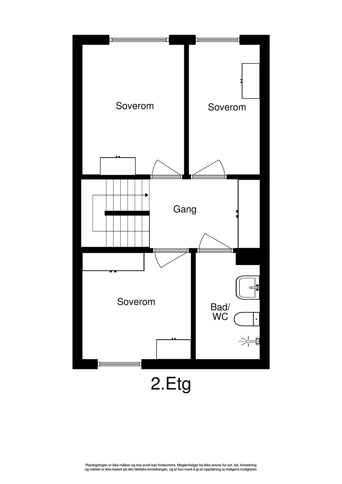 2dplan og 3 Galleribilde