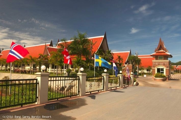 Velkommen til Bang Sarey Nordic Resort, 24 t security ved vaktbod Galleribilde