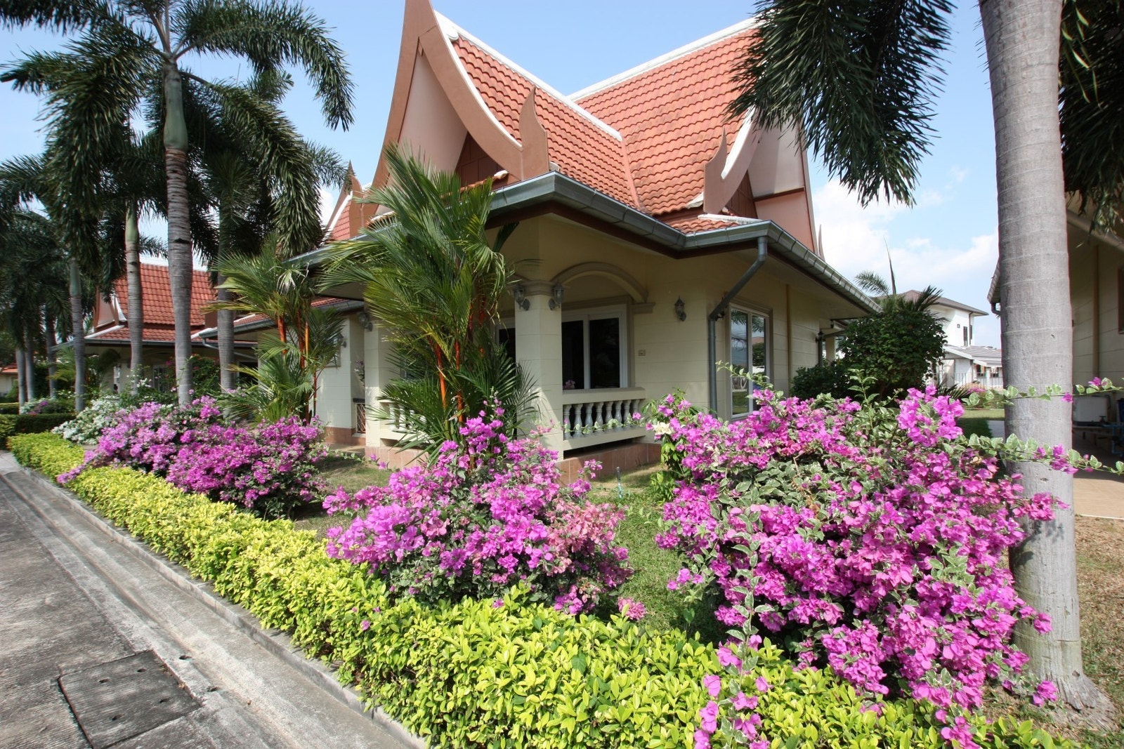 Villa sett fra gaten Galleribilde