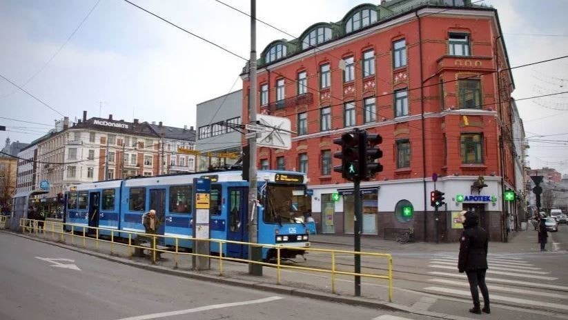 Majorstuen trikk og t-bane Galleribilde