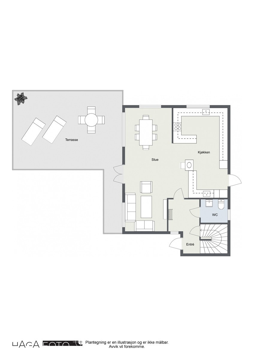 Floorplan letterhead - Klokkerveien 5 - Level 2 - 2D Floor Plan Galleribilde