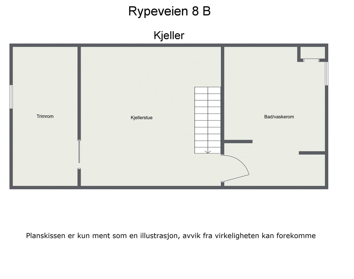 Plantegning kjeller. Galleribilde