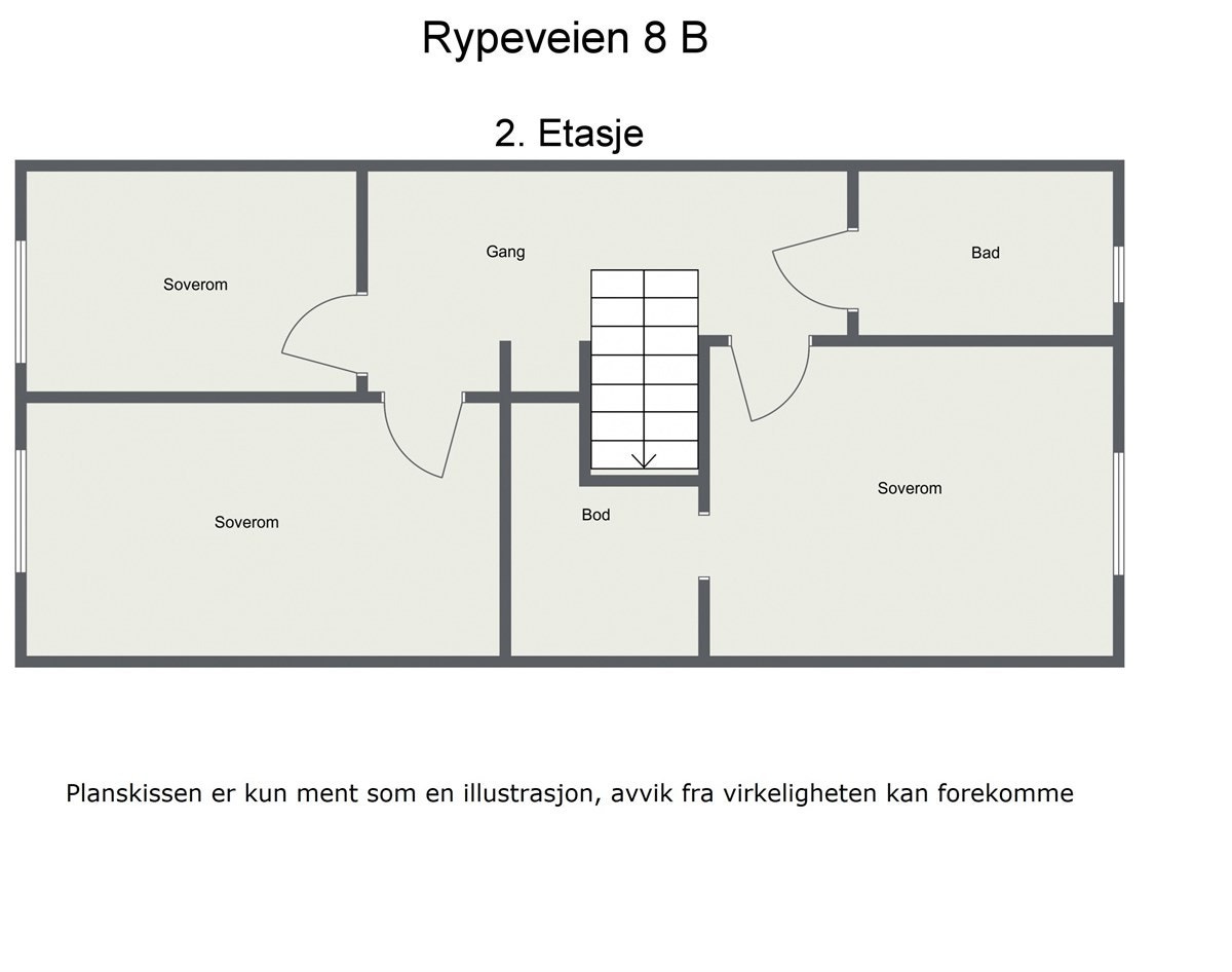 Plantegning 2.Etasje. Galleribilde