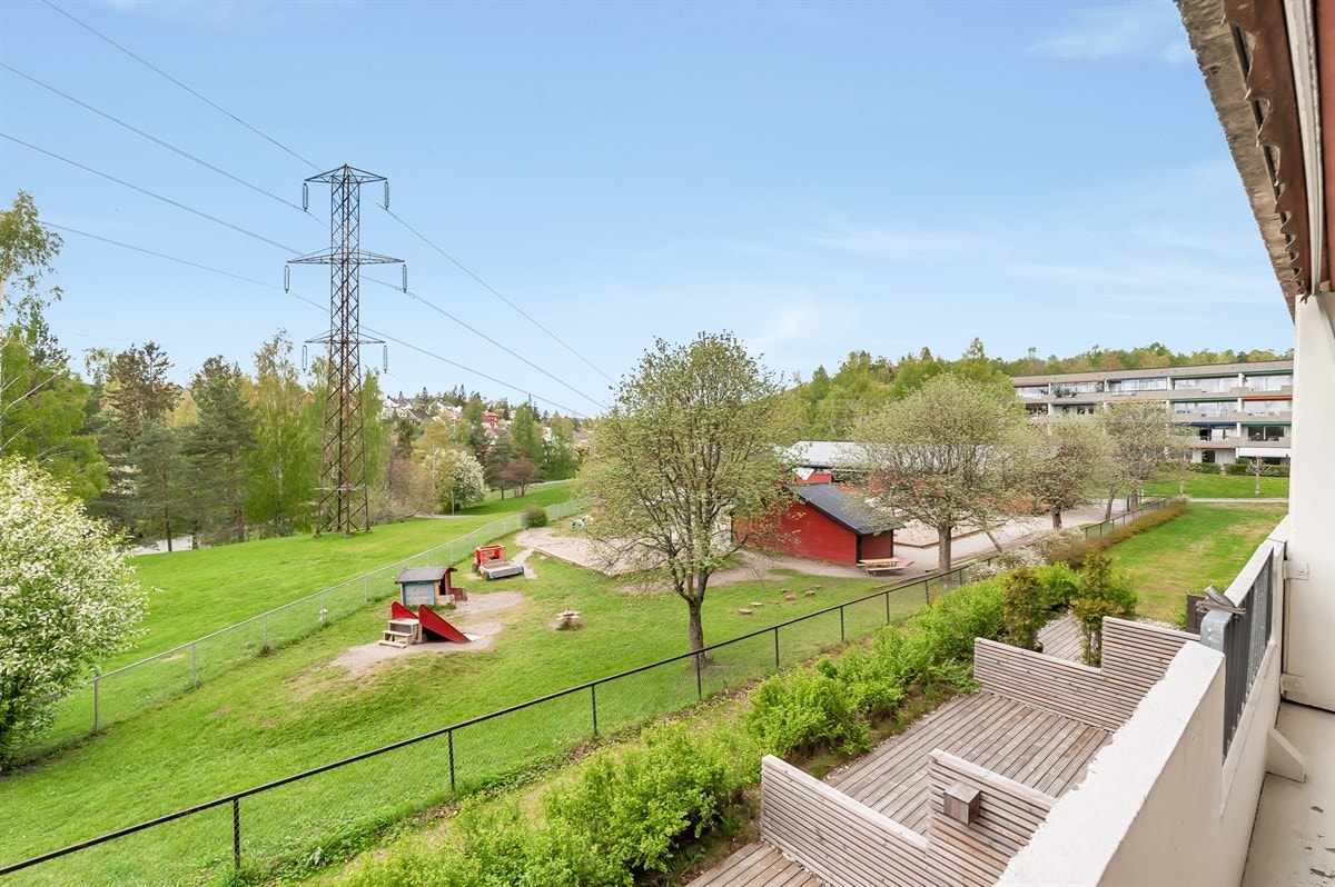 Nydelig utsikt fra balkongen. Galleribilde