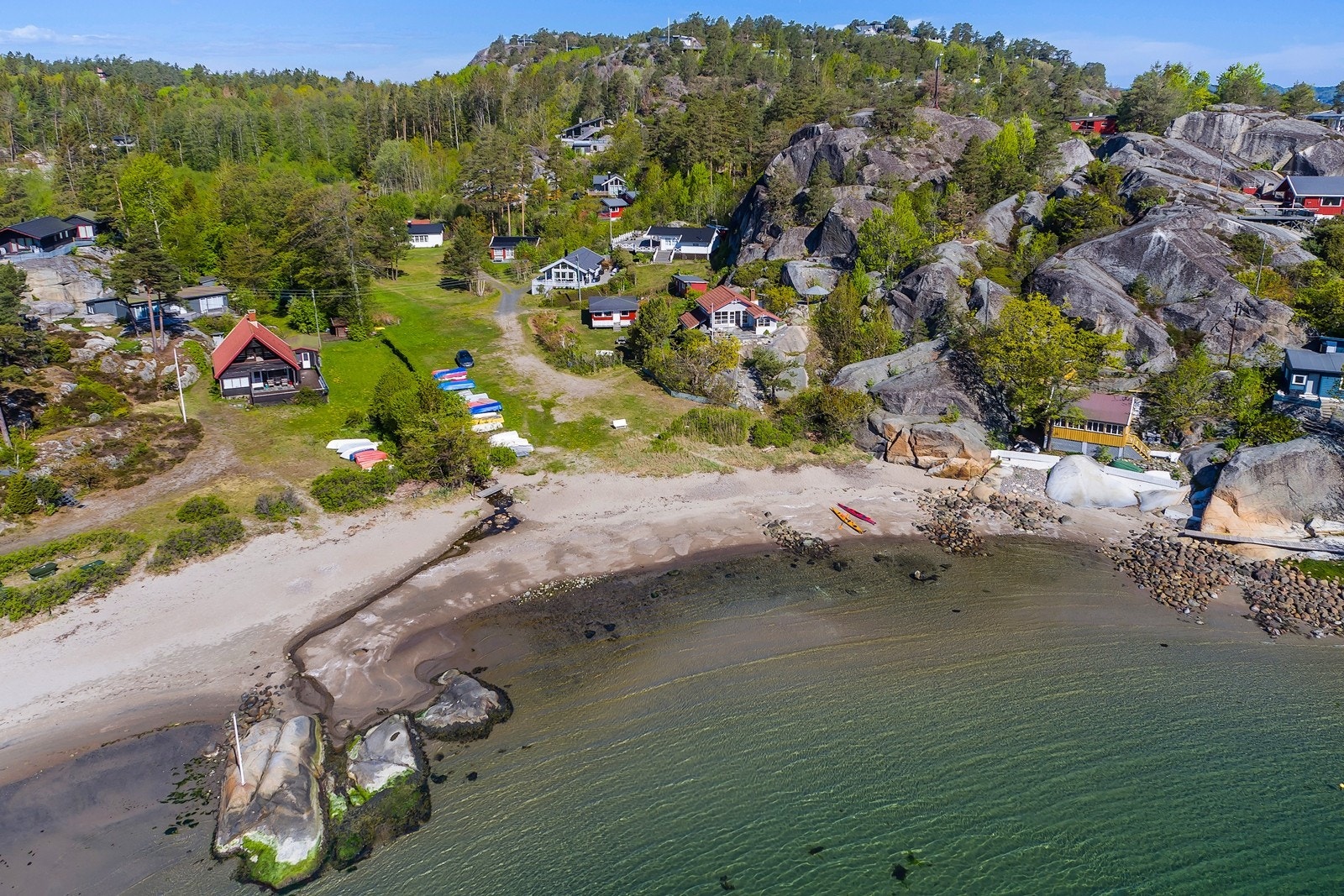 Fantastisk beliggenhet ved stranden Galleribilde