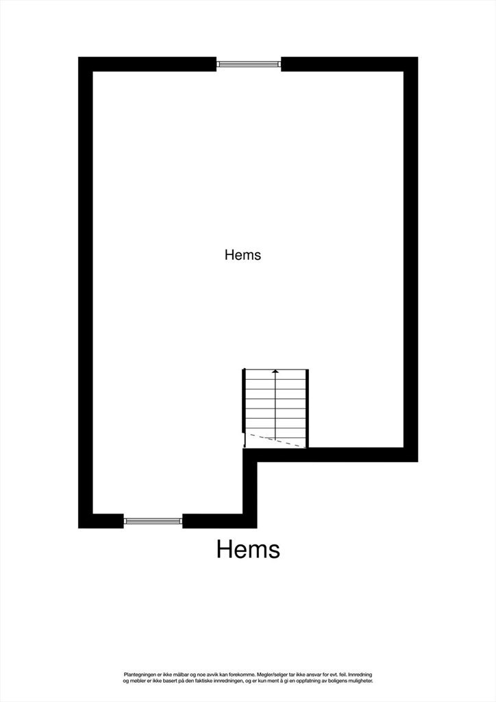Hems - 2D Plantegning Galleribilde