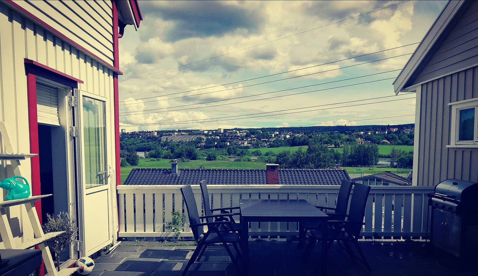 Utsikten fra terrassen Galleribilde