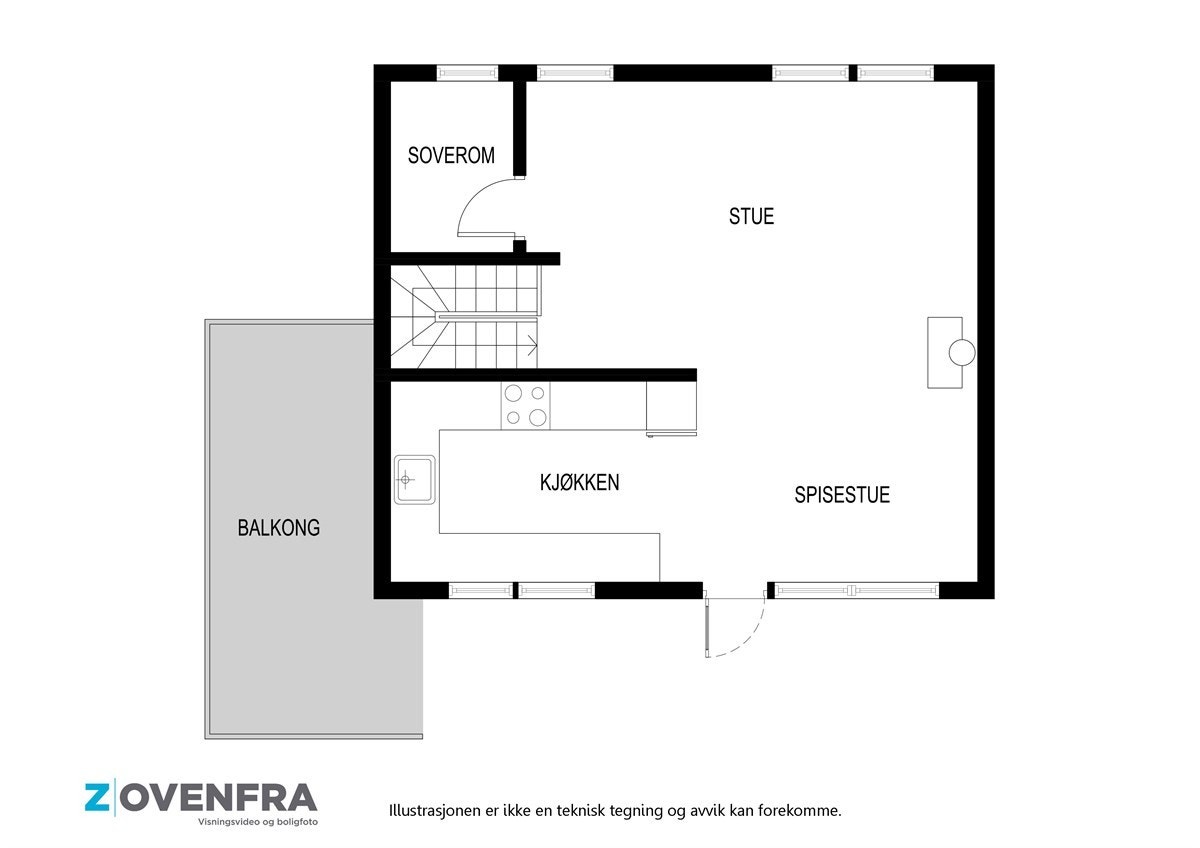 Plantegning 2. etasje Galleribilde