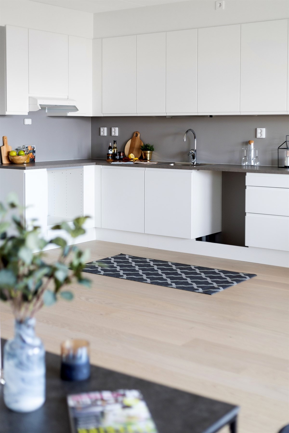 Kjøkken er tilrettelagt for integrerte hvitevarer. Galleribilde