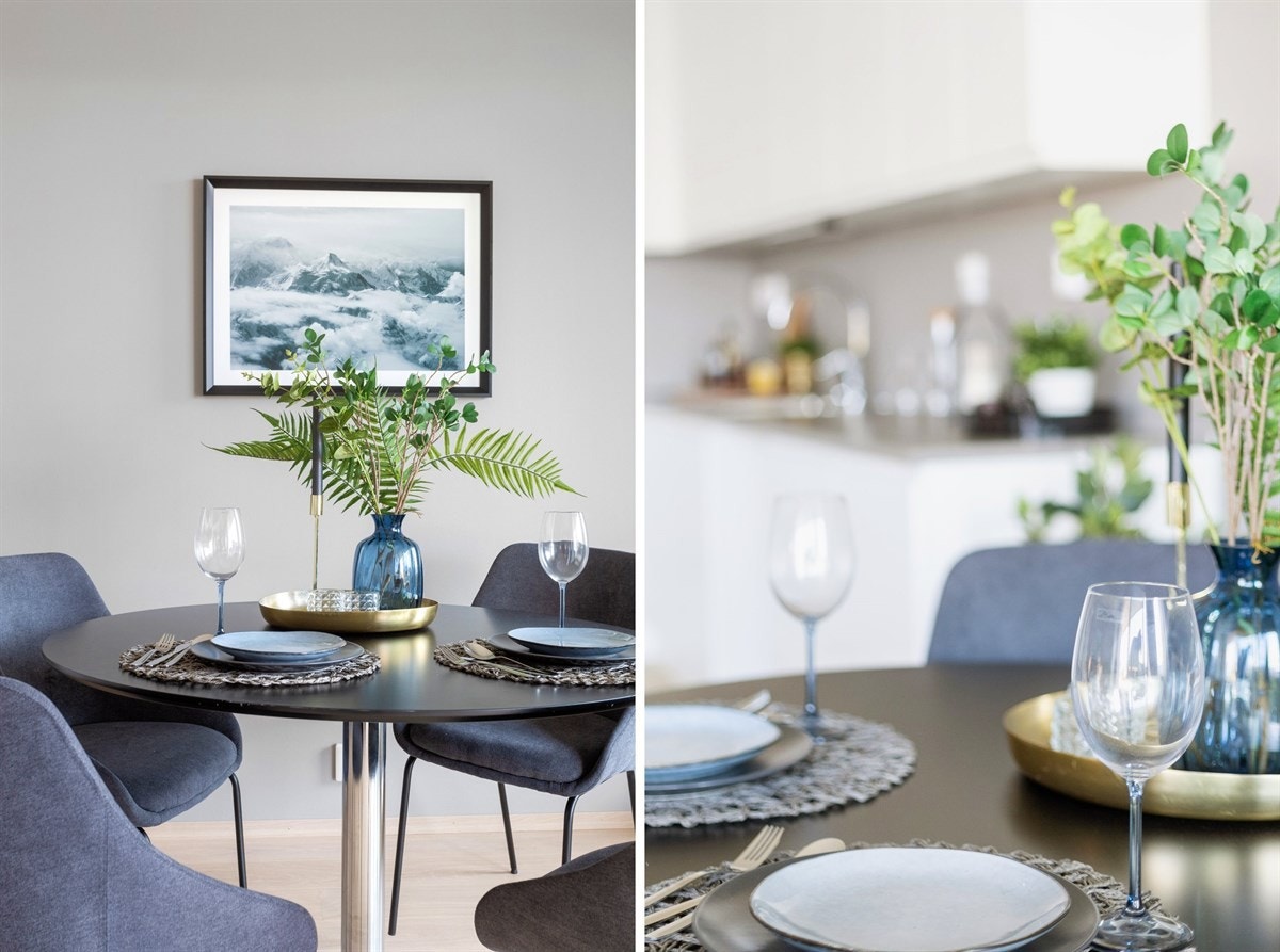 Frisk gjerne opp hjemmet med planter for en hyggelig atmosfære. Galleribilde