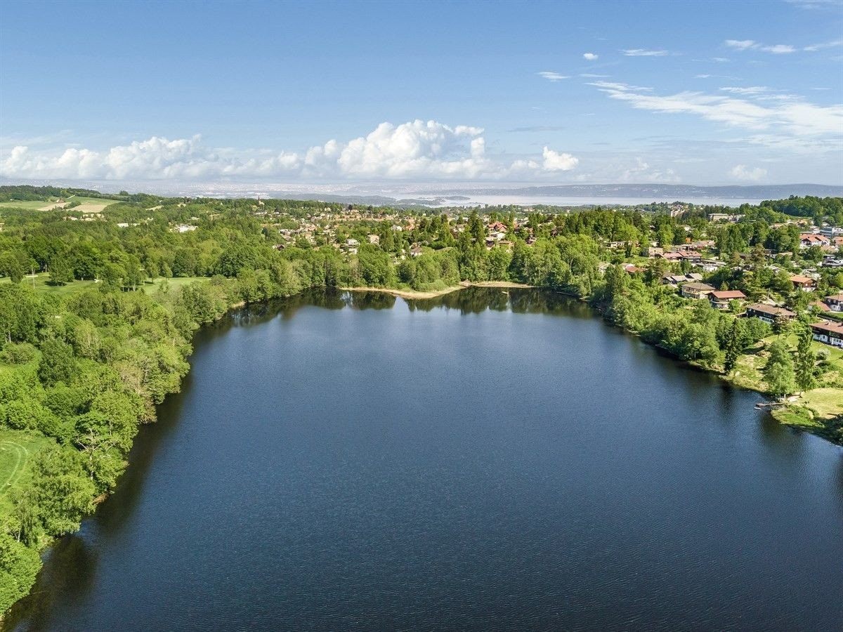 En kort sykkeltur unna boligen finner du flotte tur områder og Hogstadvannet med fine bademuligheter. Galleribilde