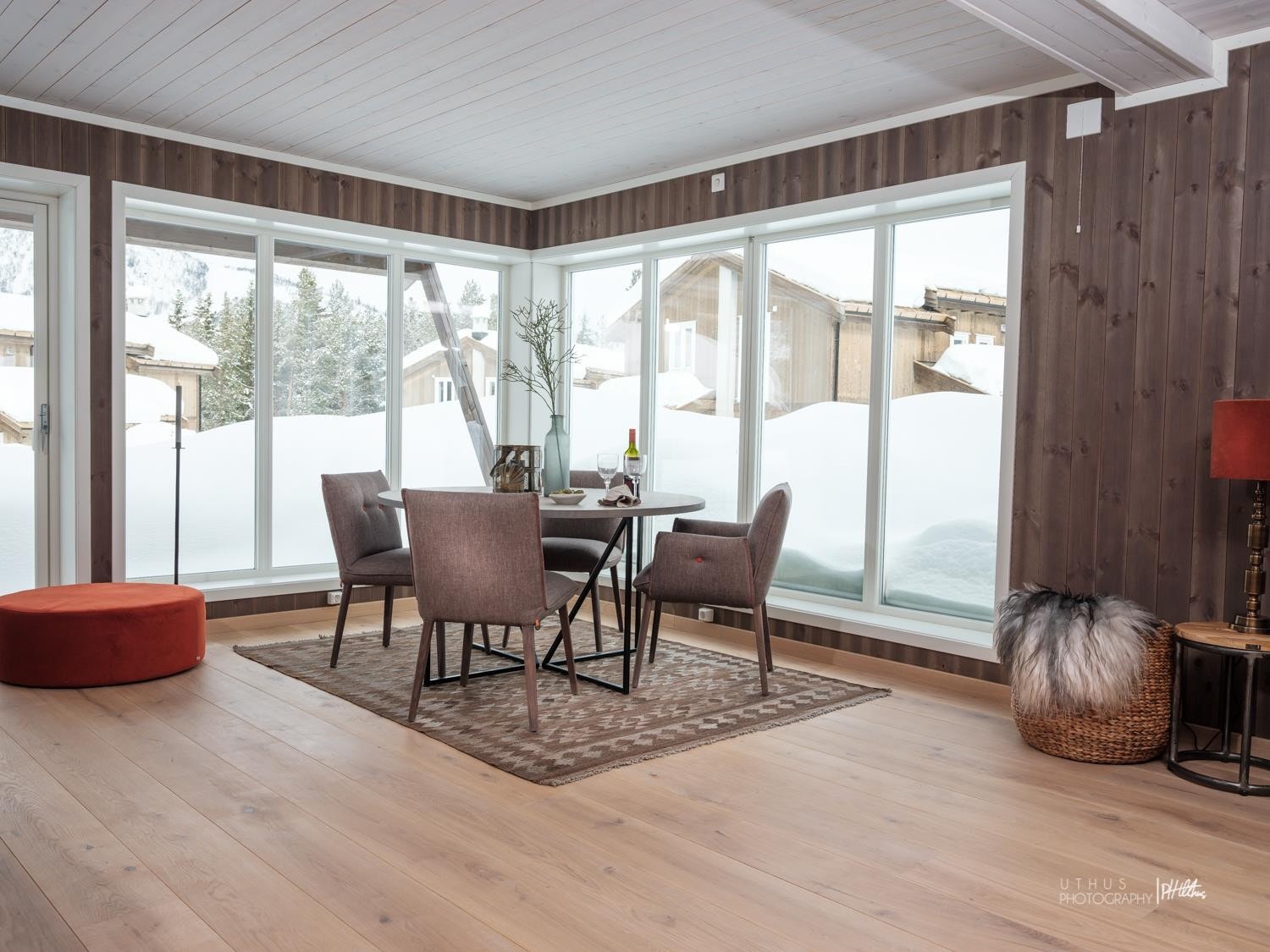 Bilde fra tilsvarende hytte - utstyrsnivået på avbildet hytte avviker noe da det her er gjort tilvalg Galleribilde