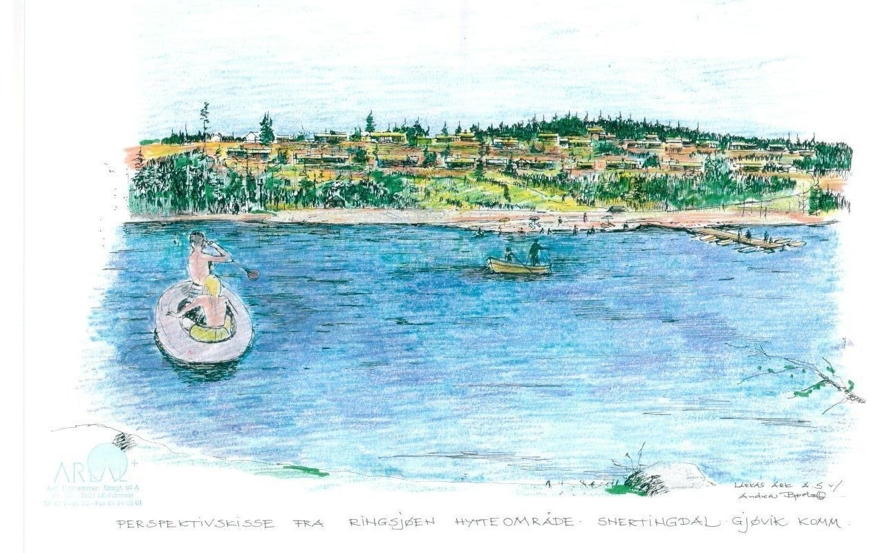 Privet strandlinje og vann Galleribilde