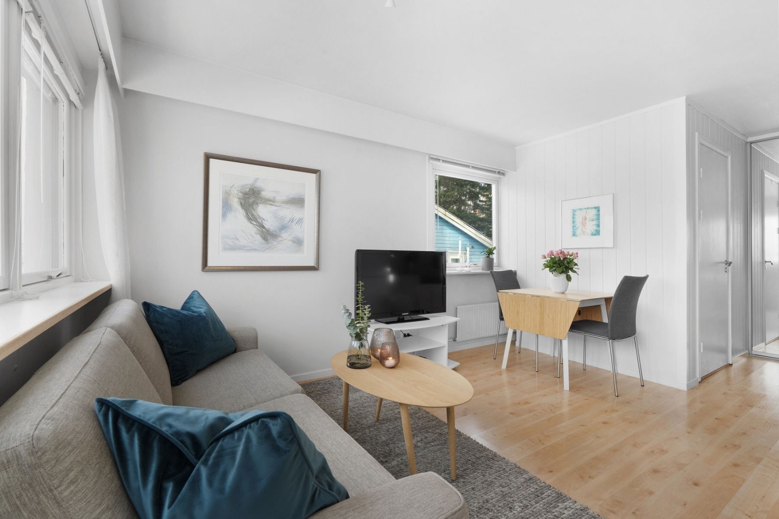 Her kan du enkelt møblere med både sofa, spisegruppe og annet ønsket møblement Galleribilde