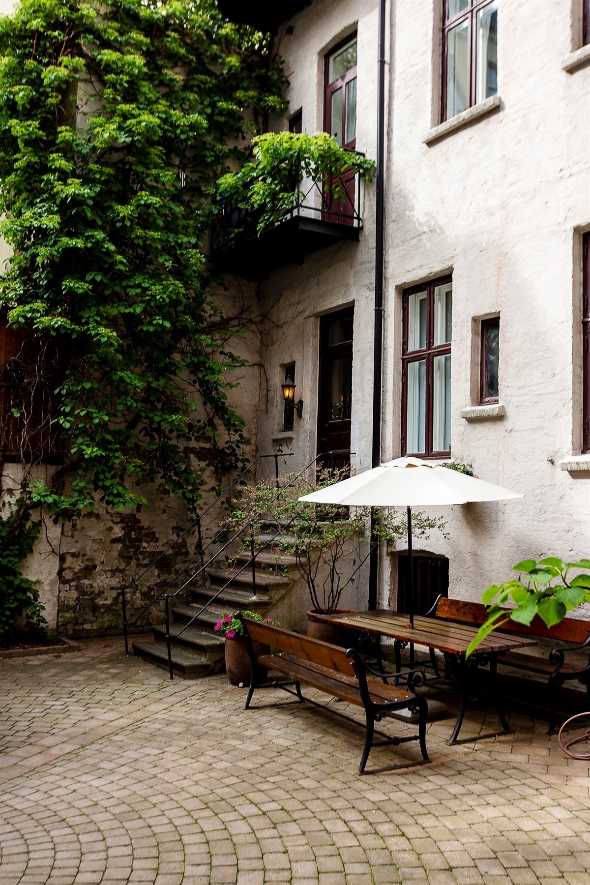 Bakgård Galleribilde