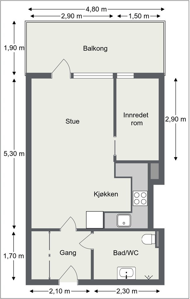 Plantegning Galleribilde