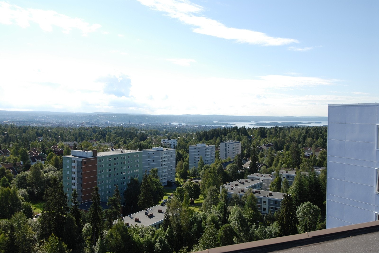 Utsikt felles takterrasse Galleribilde