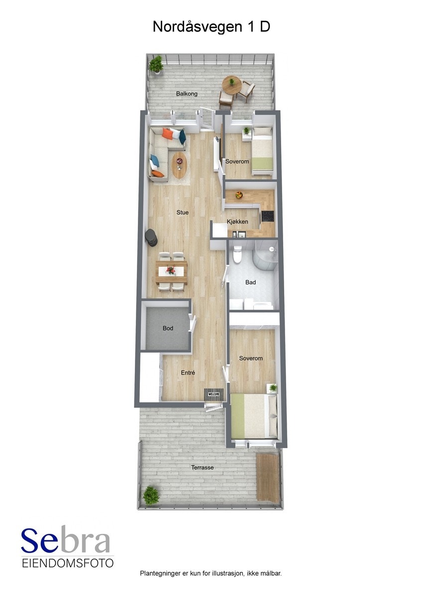 Plantegning 1. etasje Galleribilde