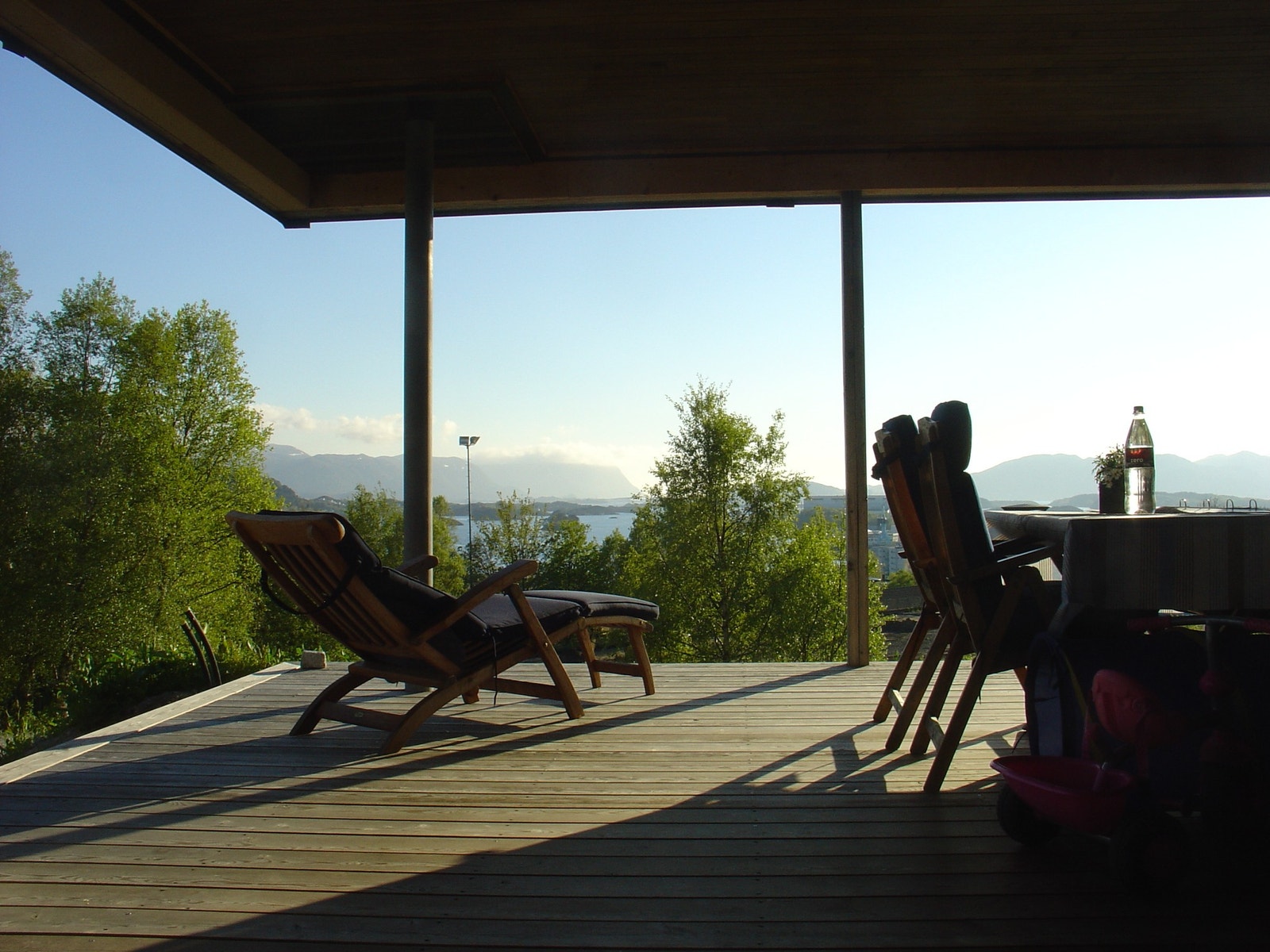 Utsikt og terrasse. Galleribilde