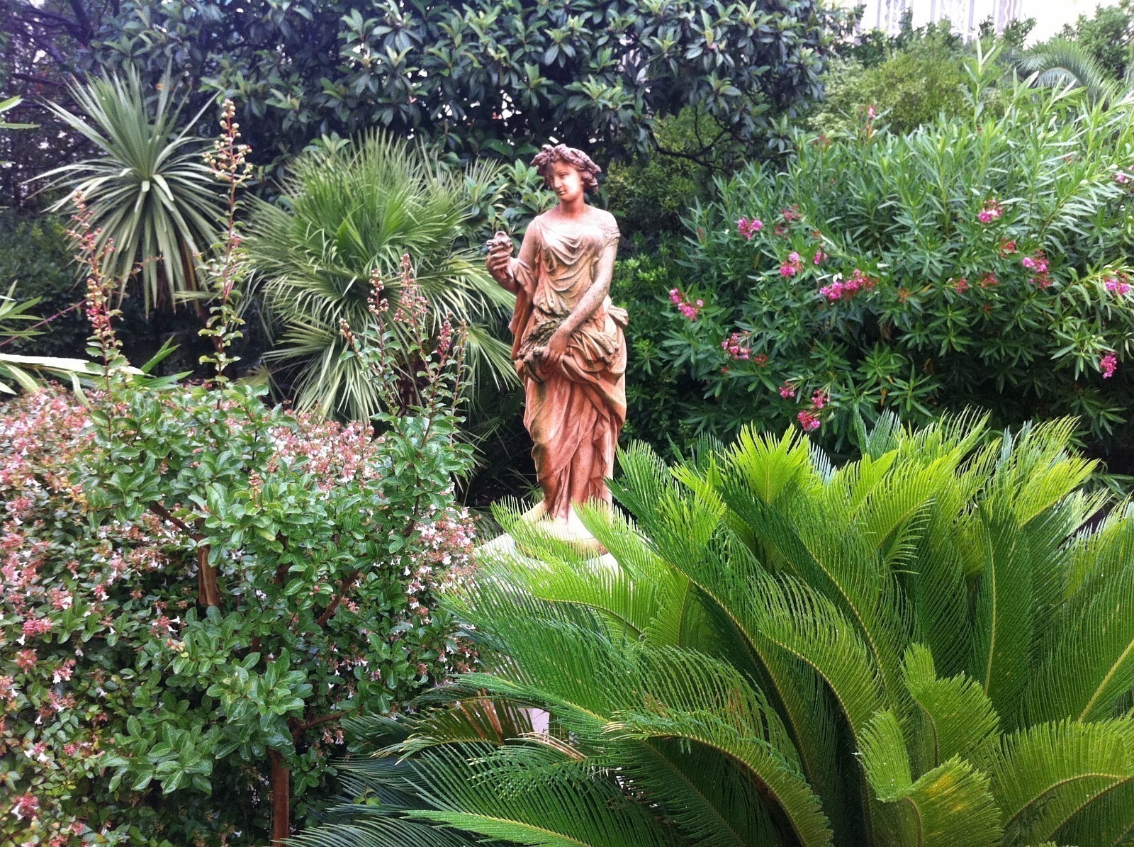 Fra den private hagen ved leilighetene Galleribilde