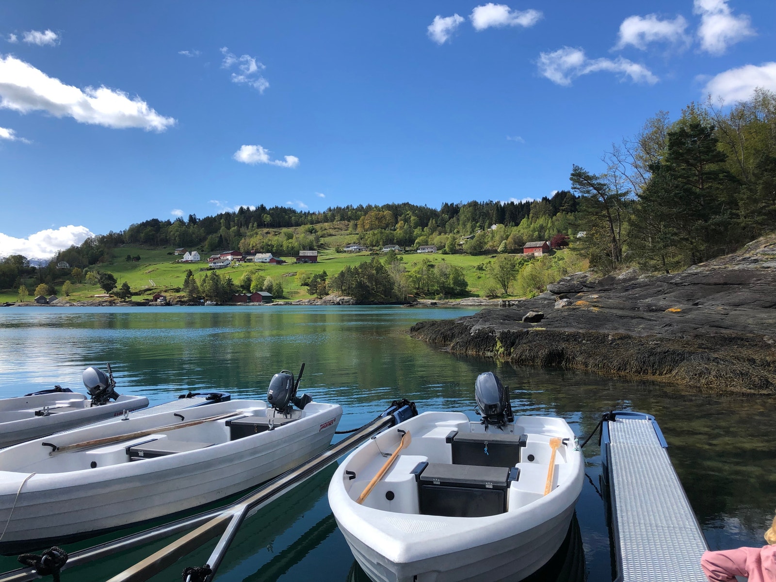 Utsikt ved marina Galleribilde