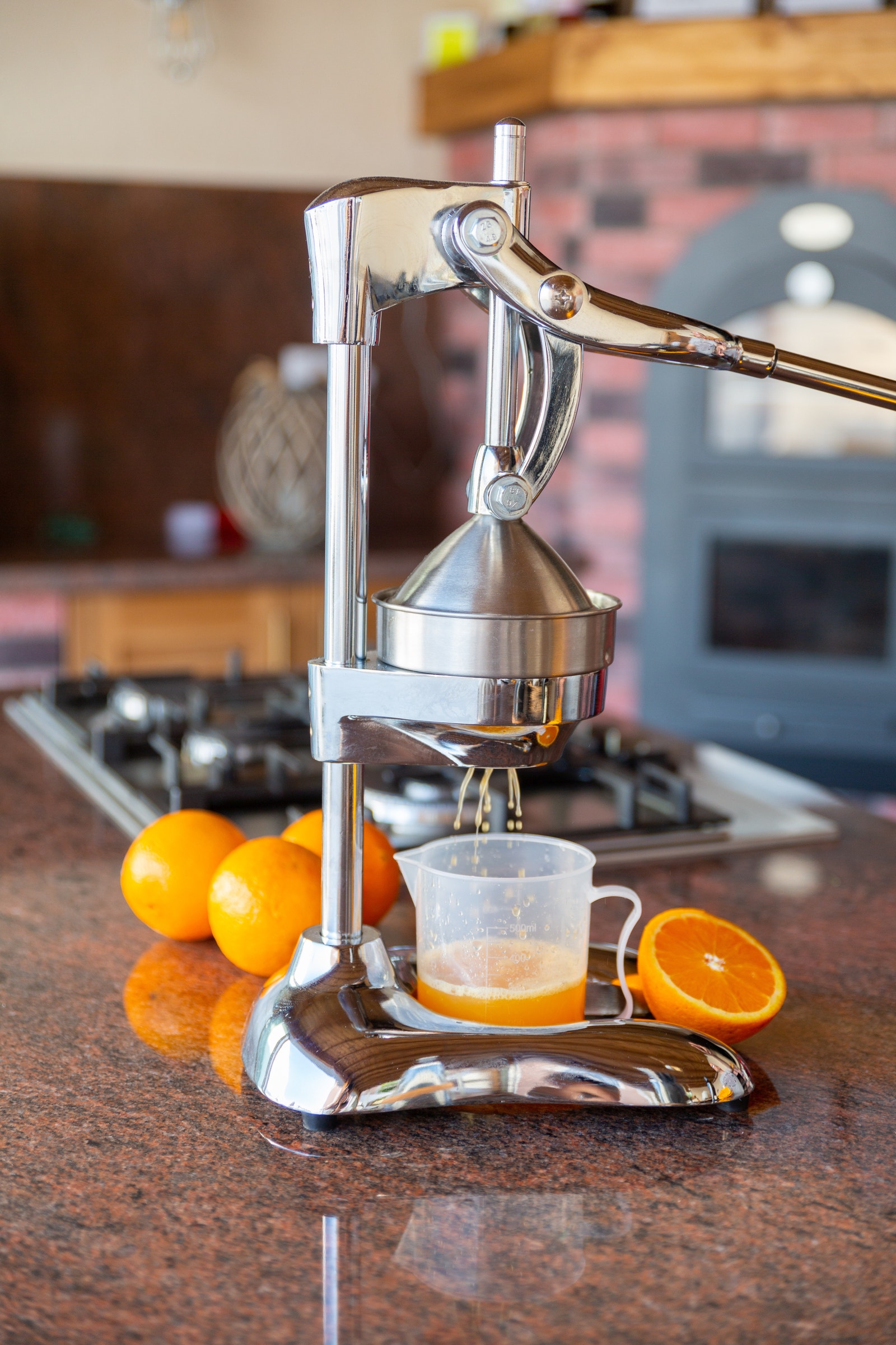 Fruktpresse i ute kjøkken Galleribilde