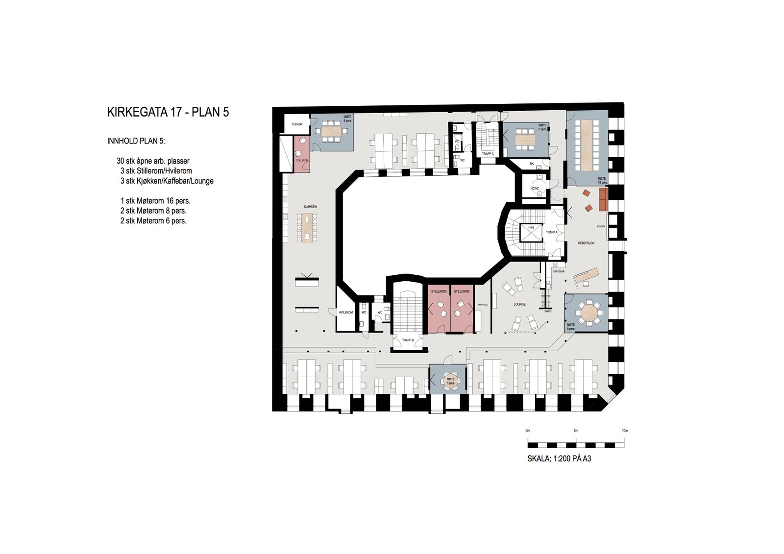 Plan 5 - 1027 kvm, eksisterende løsning Galleribilde