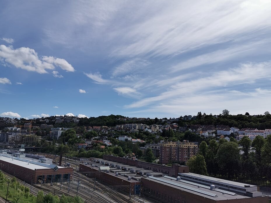 Utsikt mot Ekeberg fra balkong Galleribilde