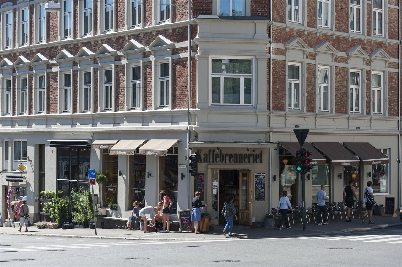 Nærområde - kaffebrenneriet. Galleribilde