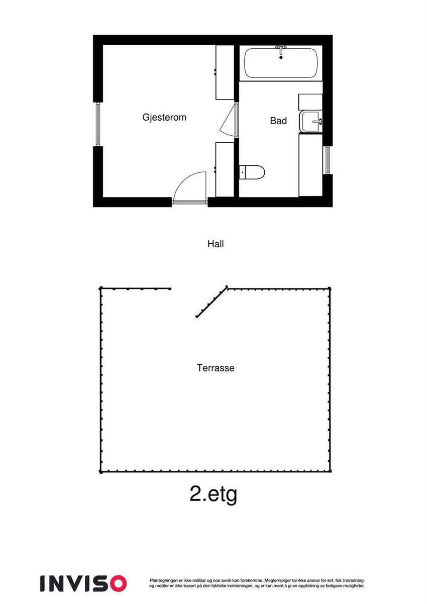 Plantegning av u.etg. Galleribilde