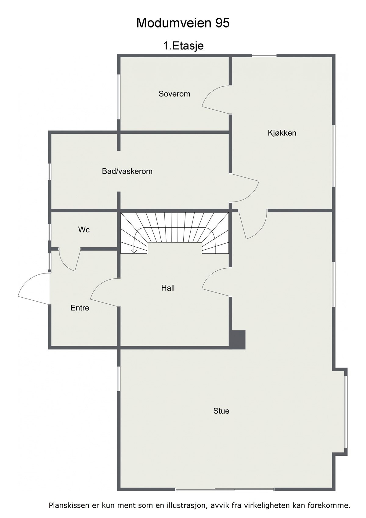Plantegning 1.Etasje. Galleribilde