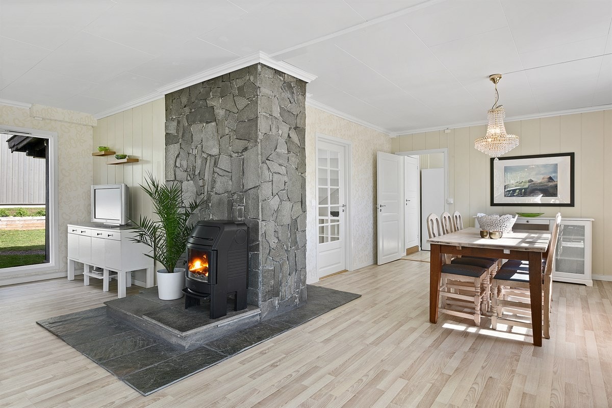 Stor stue med god plass til møblement. Galleribilde