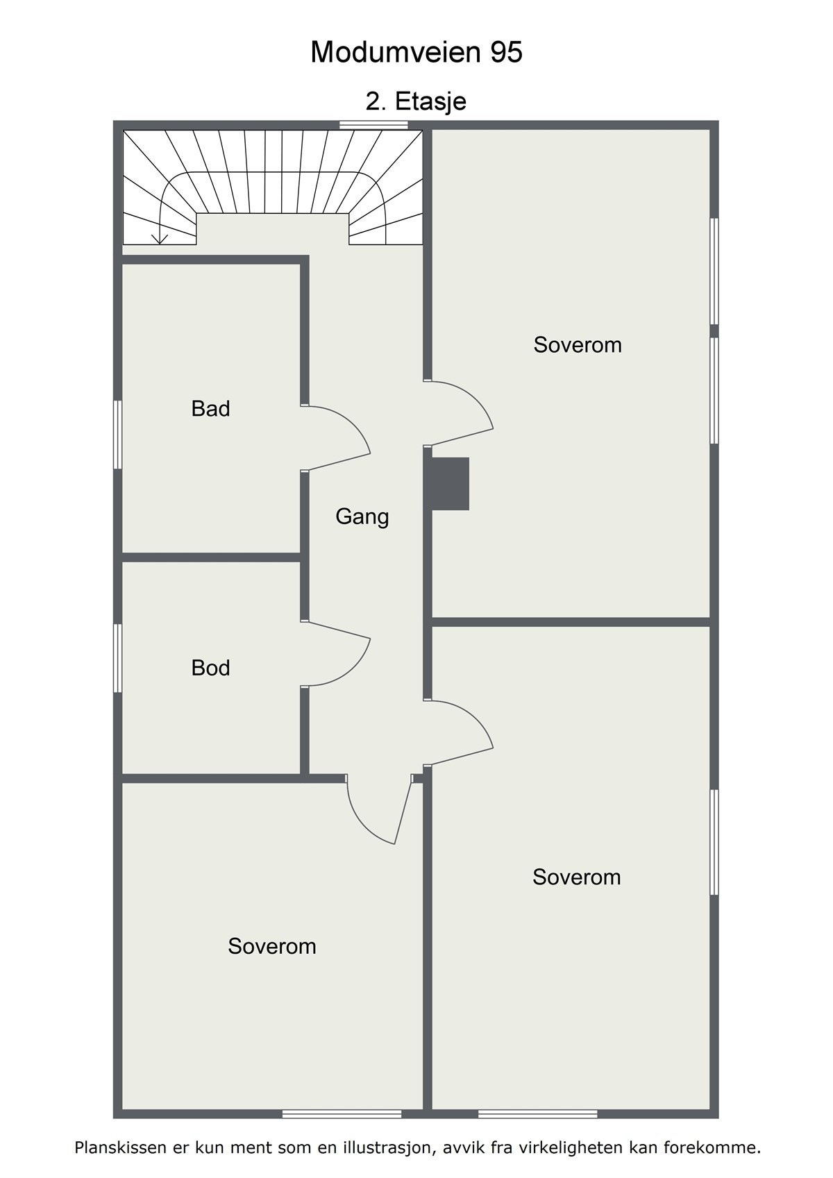 Plantegning 2.Etasje. Galleribilde