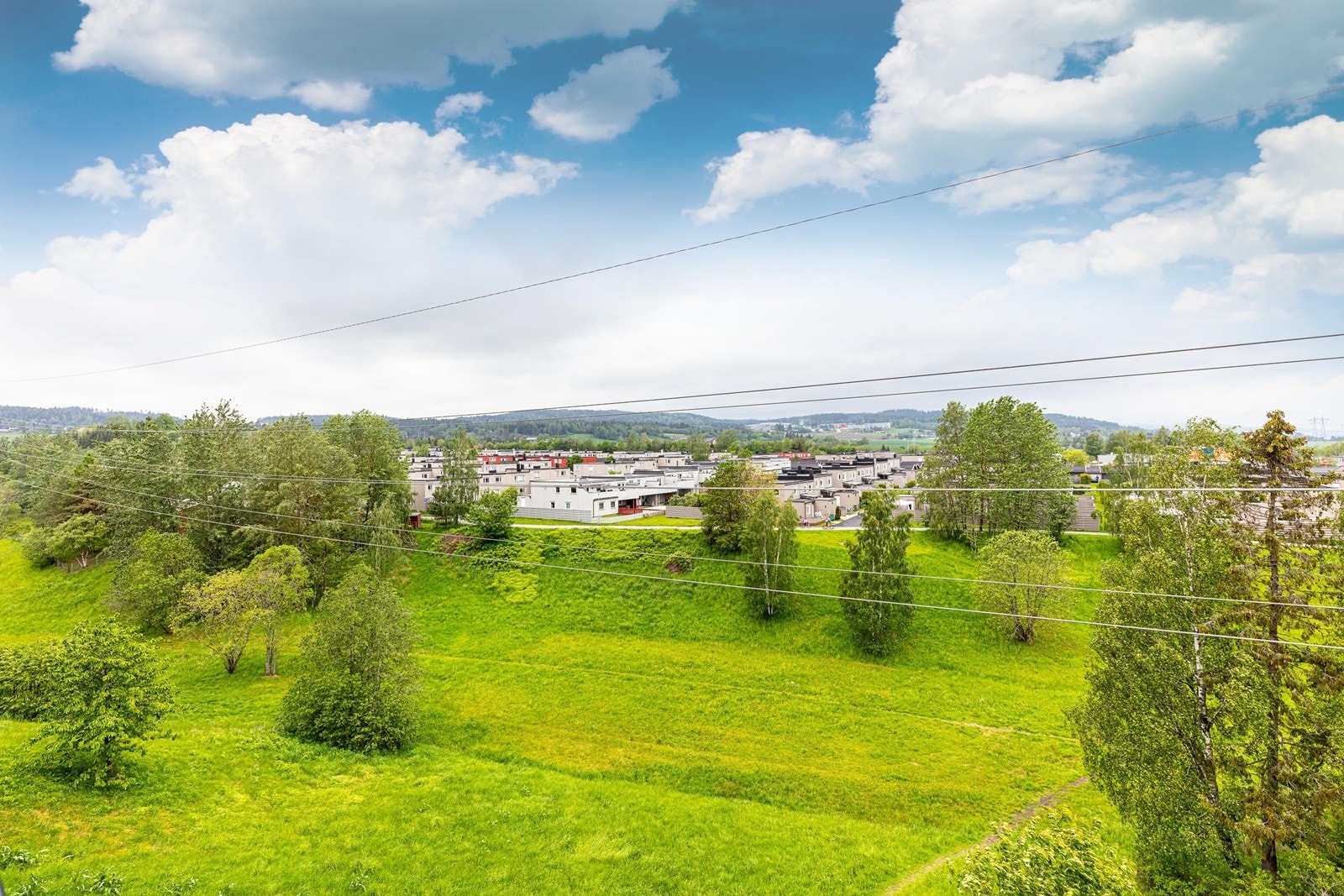Utsikt fra balkong Galleribilde