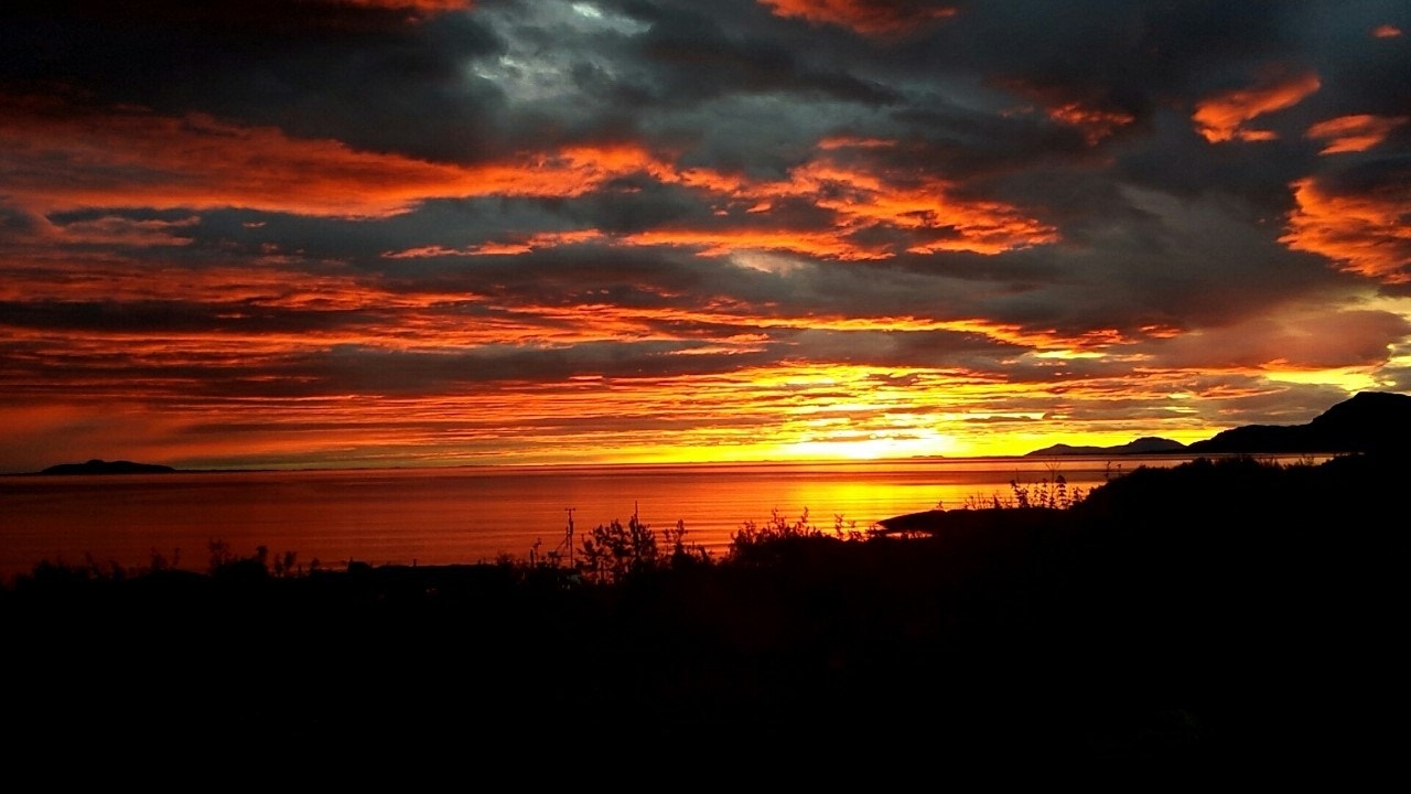 Solnedgang Galleribilde