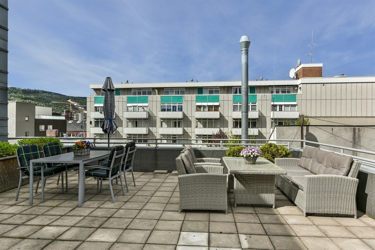 Felles takterrasse. Galleribilde