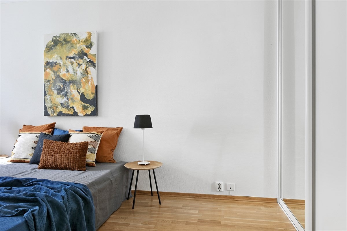 Rommet er som resten av leiligheten, lyst og fint. Galleribilde