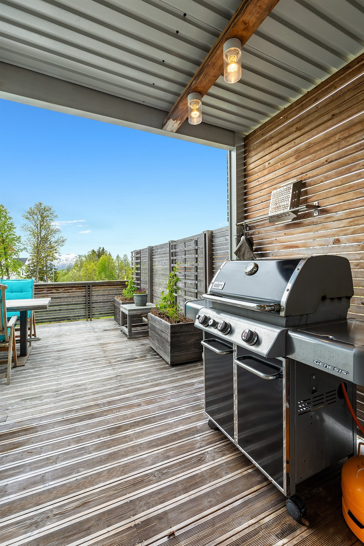 Gode muligheter til grillplass på terrasse